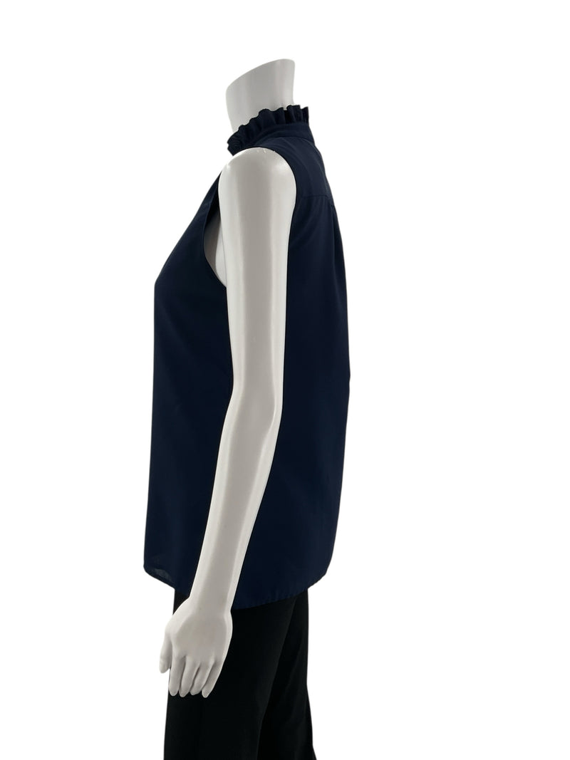J Crew Navy Solid Pre-Owned Ladies Top - Size 0