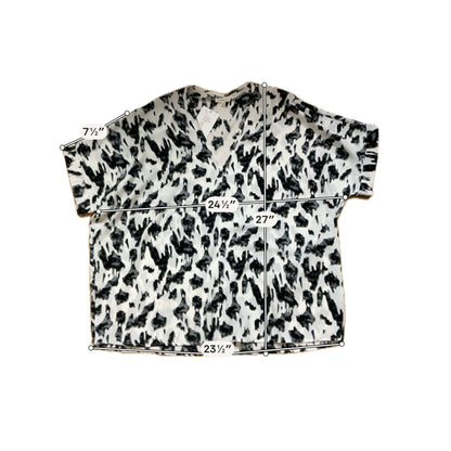Jodifl Abstract Print V-Neck Dolman Sleeve Blouse Top Size Medium