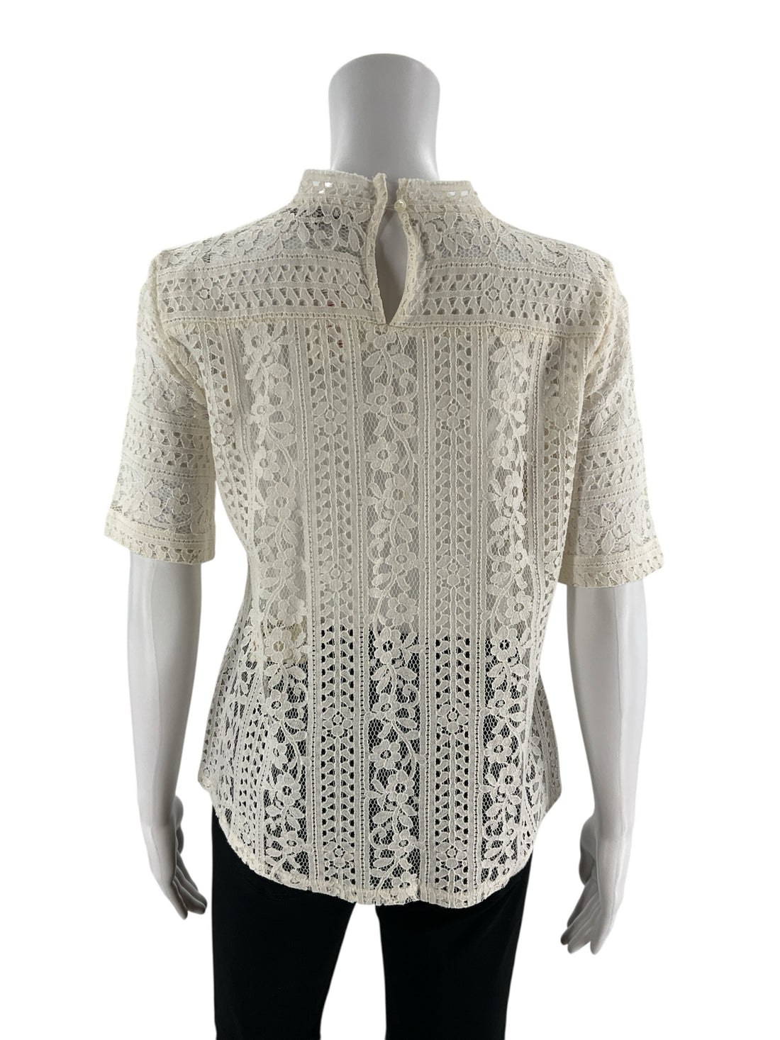 Loft Cream Lace Pre-Owned Ladies Top - Size Small - Margaret’s Fine Consignment