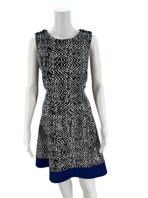 Alyx White/Black Print Pre-Owned Ladies Dress - Size 16 Petite