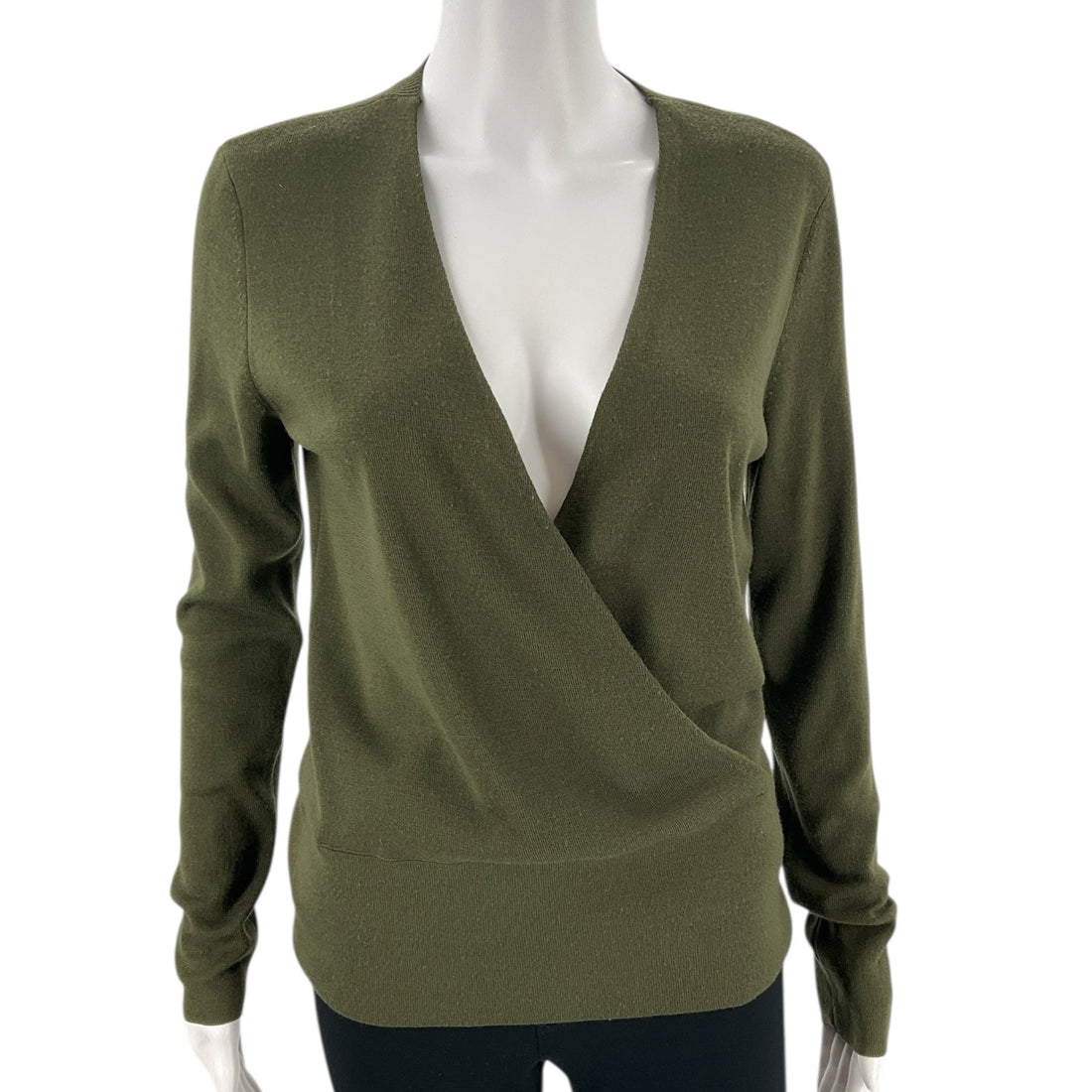 Ann Taylor Olive Ladies Pre-Owned Blouse - Size Small - Margaret’s Fine Consignment