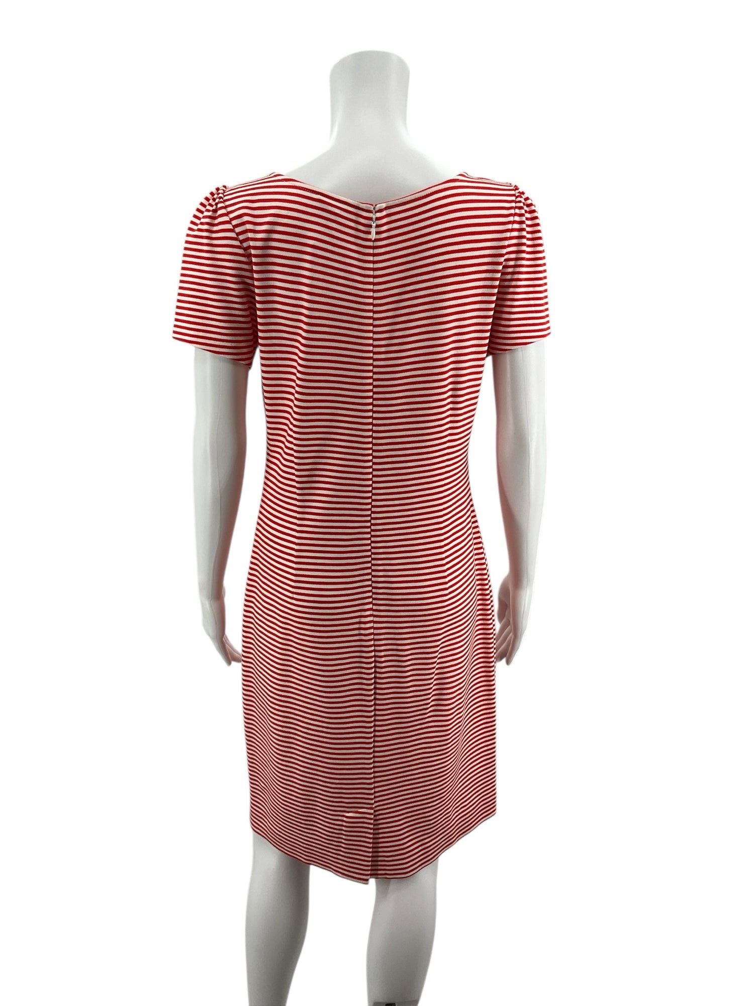 Ann Taylor Red &amp; White Striped Dress – Women’s Size 6 Petite - ONLINE ONLY