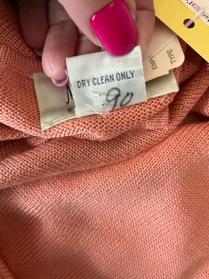 Neiman Marcus Exclusive 100% Silk Sleeveless Tank Top Peach Coral Size Large NWT