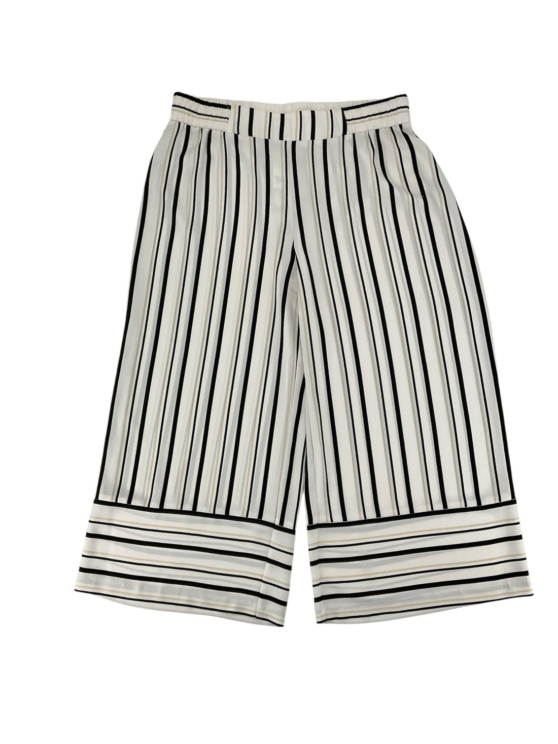 EST. 1946 Striped Wide Leg Cropped Pants Culottes Size Large NWT - ONLINE ONLY