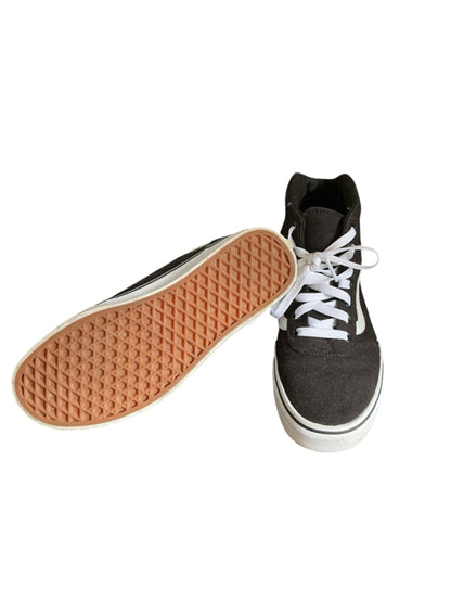 Vans Sk8-Hi High-Top Sneakers Black White Womens Size 9