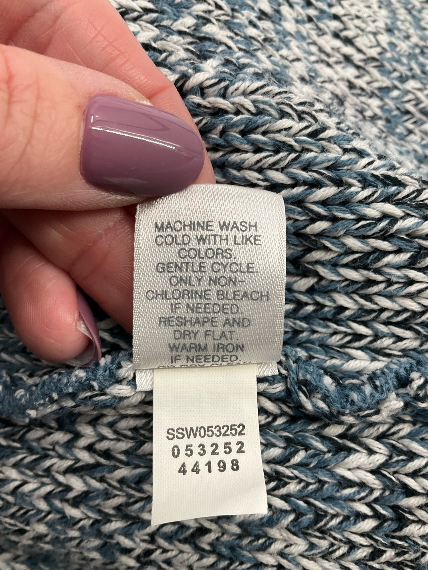 Pure Jill Blue/White Solid Pre-Owned Ladies Shrug - Size XS - Margaret’s Fine Consignment