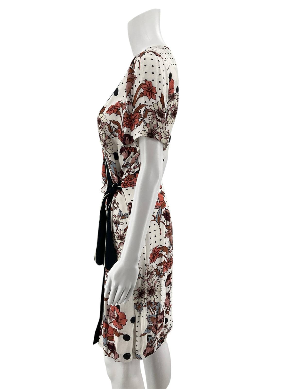Maeve by Anthropologie Elodie Floral Polka Dot Wrap Dress Size 6 - ONLINE ONLY