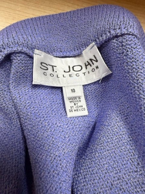 St. John Collection Purple Santana Knit Pencil Skirt Size 10