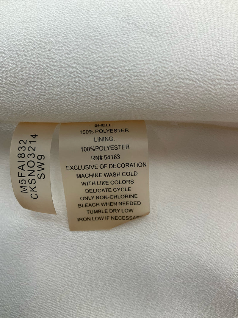 Calvin Klein Cream Pre-Owned Ladies Top - Size Medium