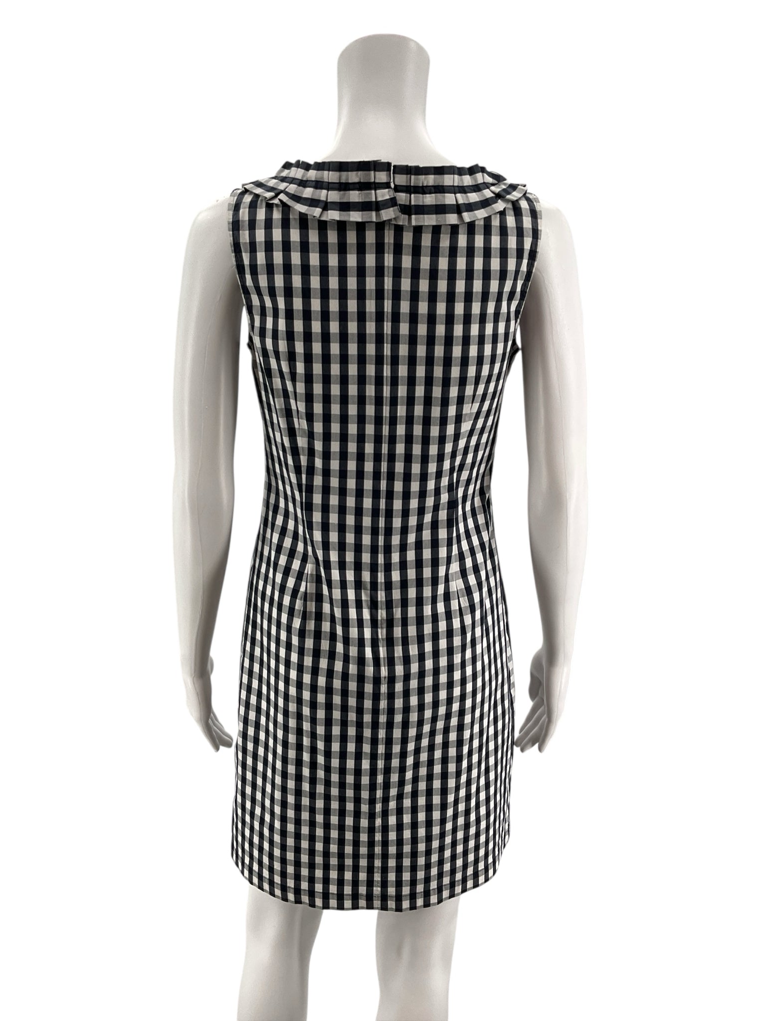 Talbots Petites Checkered Gingham Shift Dress | Size 4P Black &amp; White- ONLINE ONLY