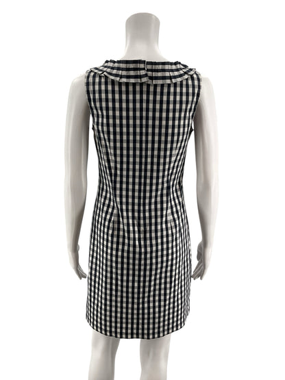 Talbots Petites Checkered Gingham Shift Dress | Size 4P Black &amp; White- ONLINE ONLY