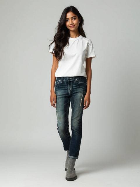 D9 Dark Jeans Size 7 - Margaret’s Fine Consignment