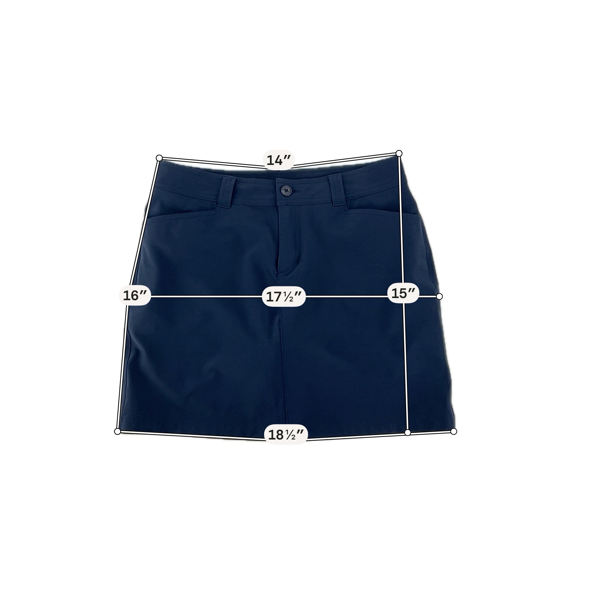 Eddie Bauer Size 4 Navy Solid skort