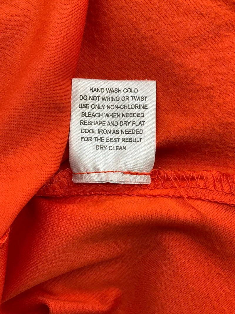 Olive & Oak Orange Print Pre-Owned Ladies Dress - Size 6