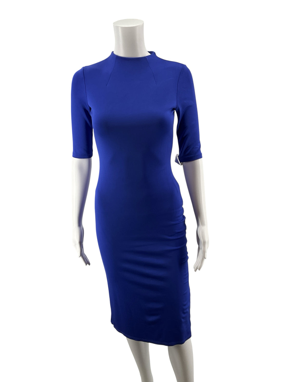 Alice + Olivia Royal Blue Bodycon Alice + Olivia Jeri Ruched Scuba Bodycon Dress Royal Blue XS - Size XS