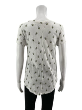 Loft White Sleeveless White Succulent Plant Print Short Sleeve Tee T-Shirt Size Small - Size S