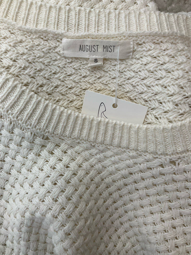 August Mist Cream Pre-Owned Ladies Casual Top - Size Small