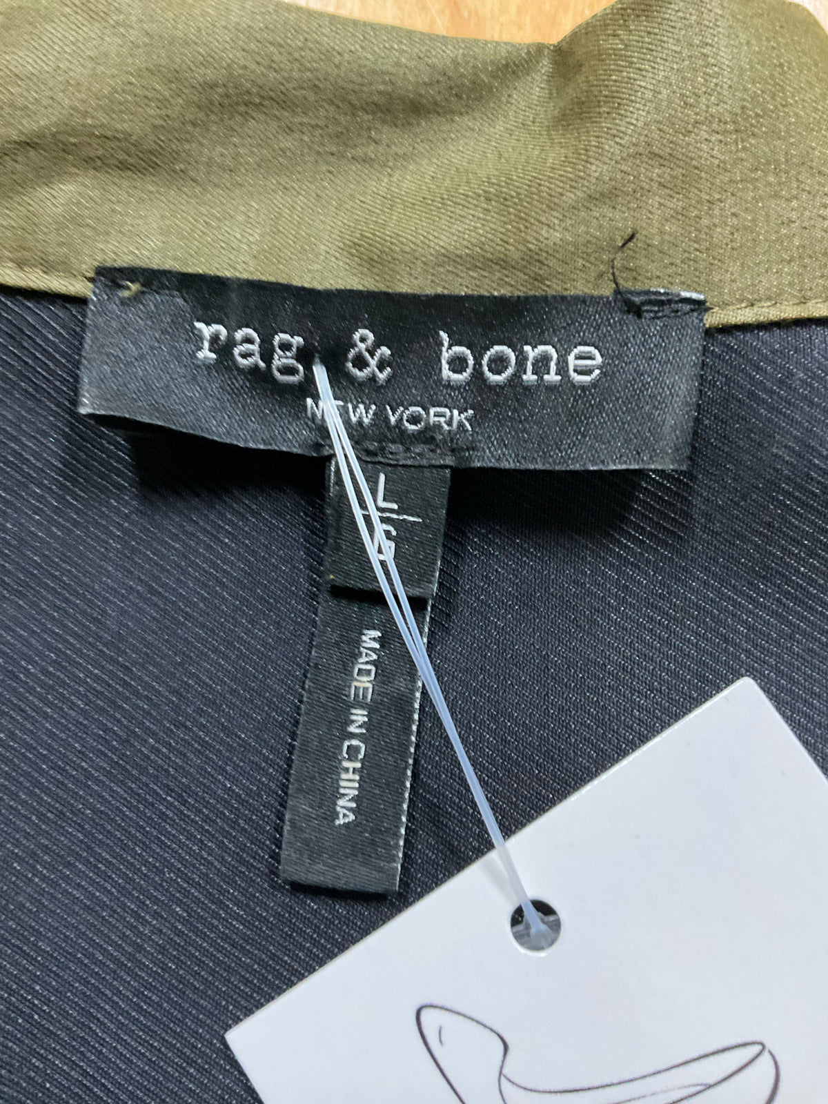 Rag &amp; Bone Archer Army Green Utility Shirt Dress Size Large