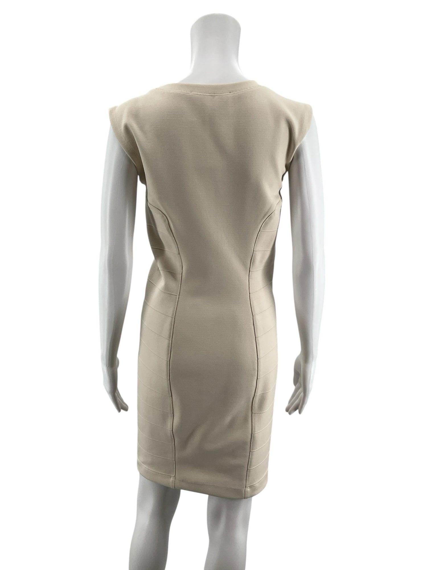 French Connection Spotlight Bandage Bodycon Dress Tan Size 12