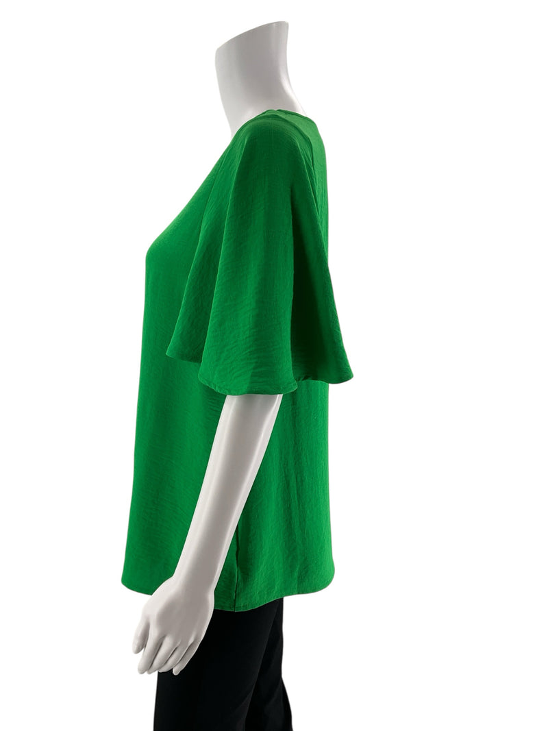 Jodifl Green Solid Pre-Owned Ladies Top - Size Small