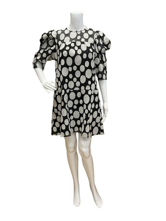 Crosby Size XS gray/black Polka Dot Dress