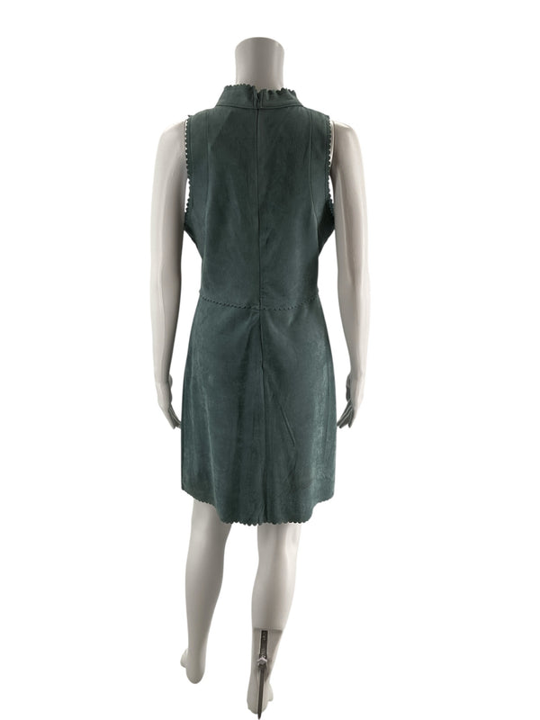 Soprano Green Suede Pre-Owned Ladies New With Tags Dress - Size Large