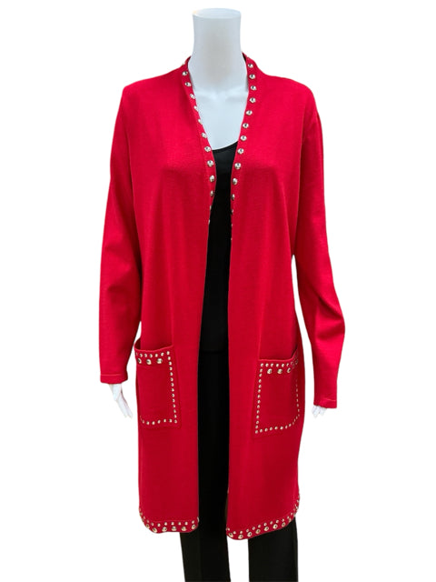 INC international Size L Red shrug