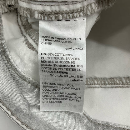 White House Black Market Silver Pre-Owned Ladies Shorts - Size 8 - Margaret’s Fine Consignment