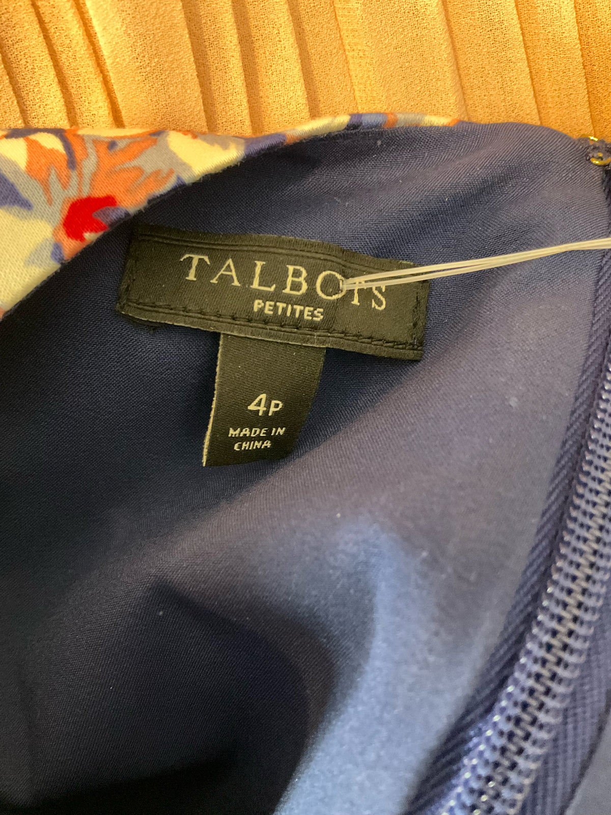 Talbots Petites Floral Ombré Sheath Dress Size 4 Petite