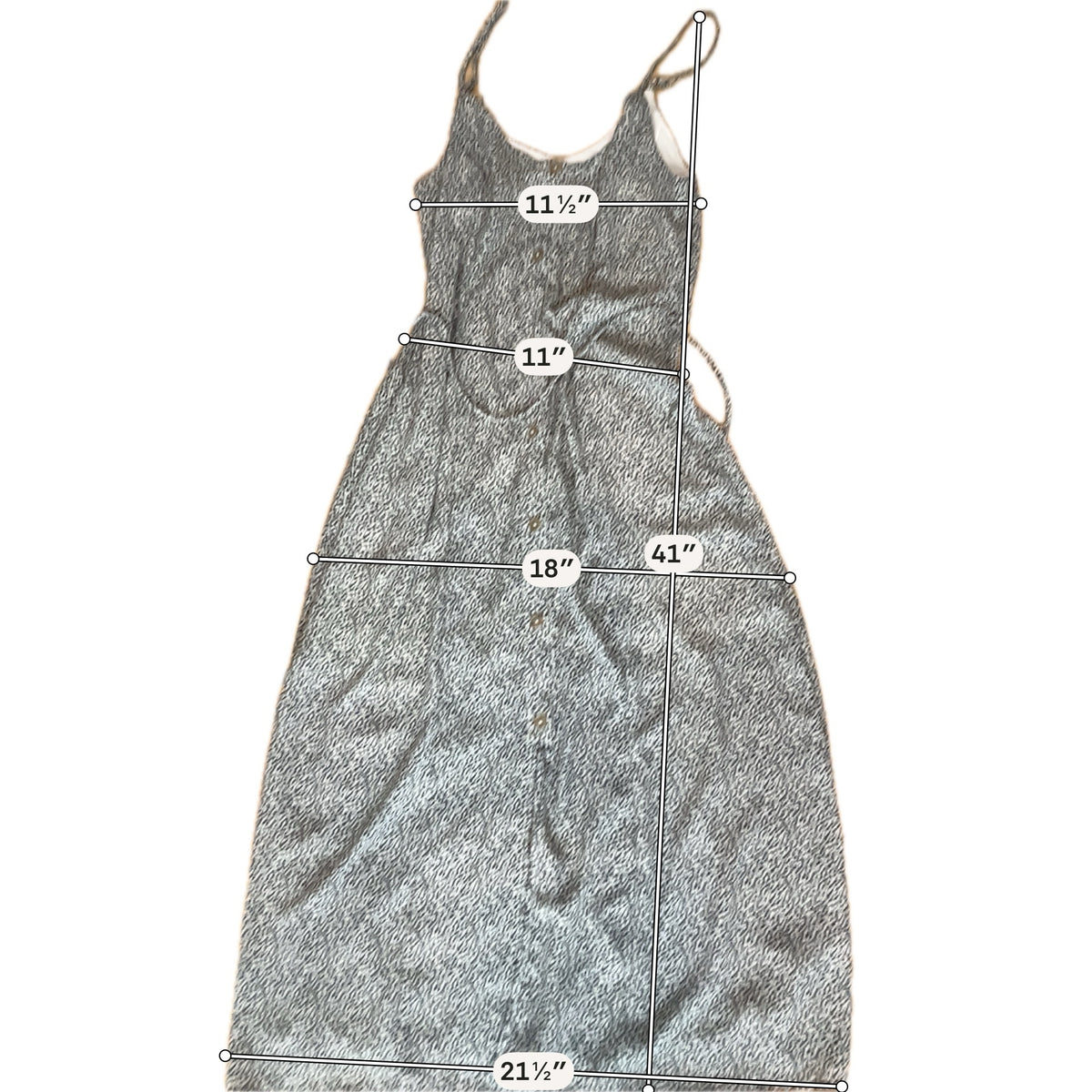 Sienna Sky Cheetah Print Midi Slip Dress Size S | Button Front Tie Waist - ONLINE ONLY