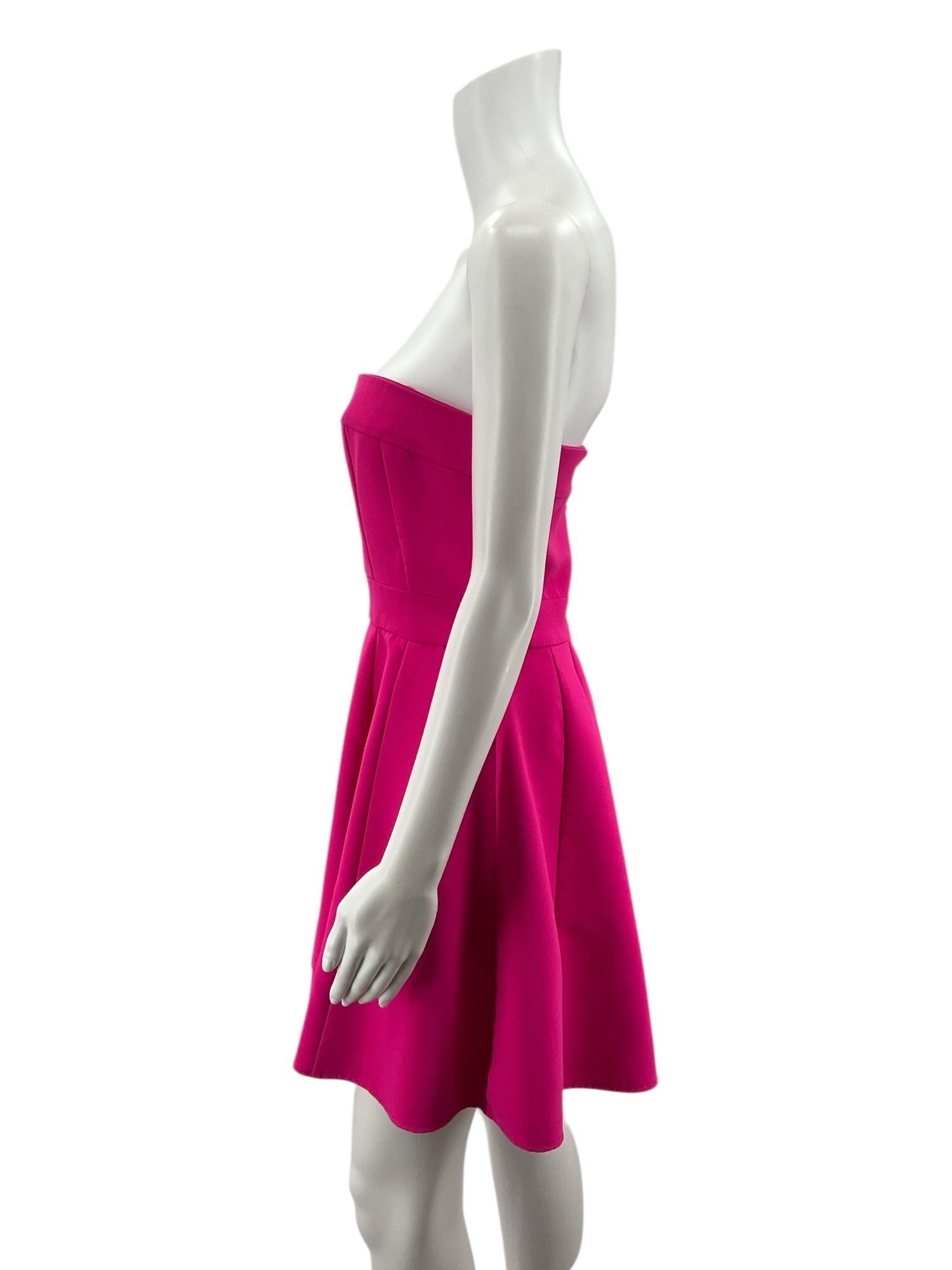 Amanda Uprichard Hot Pink Strapless Mini Dress