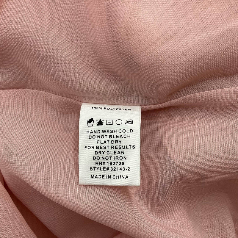 Voy Pink Ruffle Pink Solid Pre-Owned Ladies New with Tags Top - Size Small - Margaret’s Fine Consignment