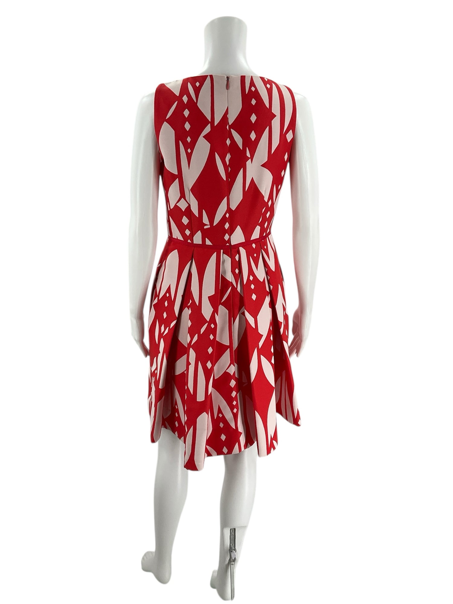 Just Taylor Red &amp; White Print Dress – Women’s Size 4 - ONLINE ONLY