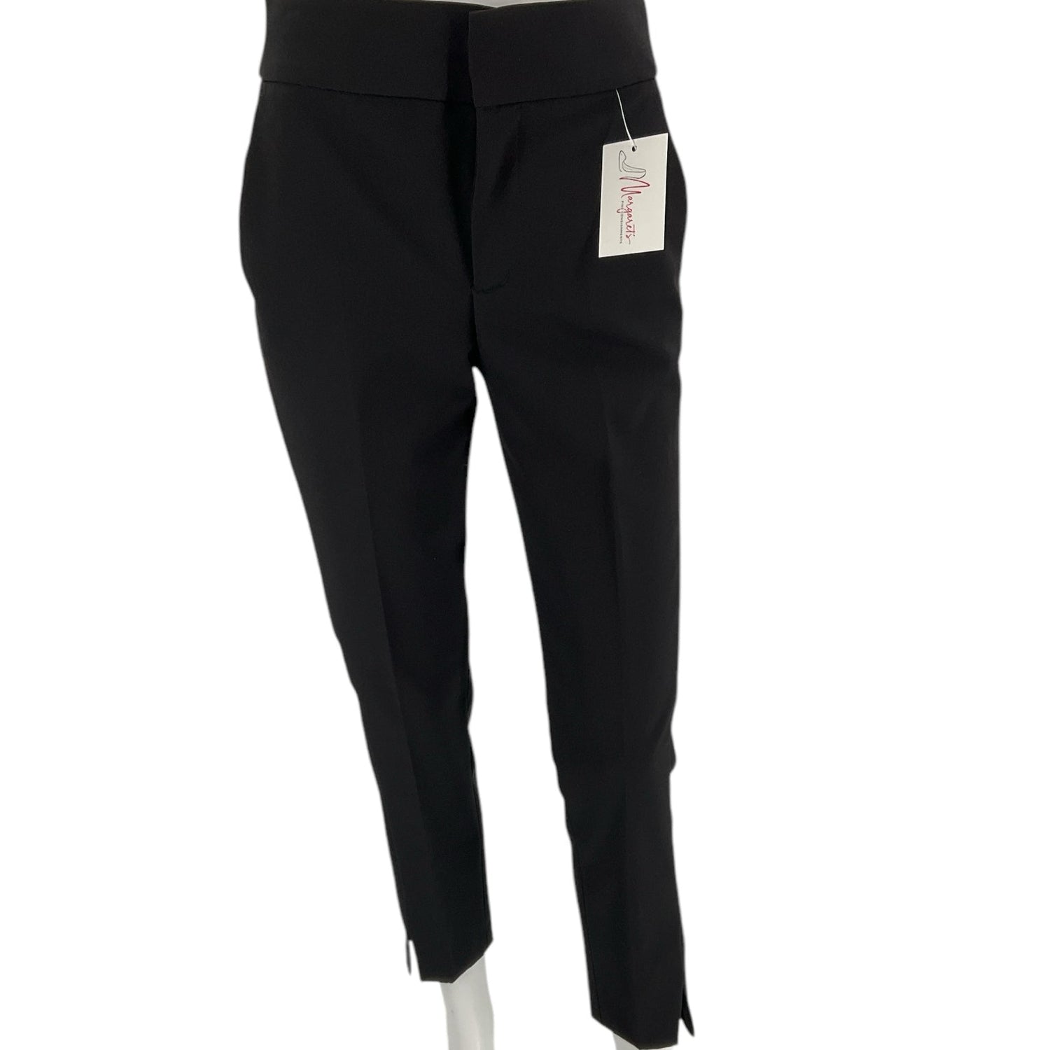 Zara Black Solid Pre-Owned Ladies Pants - Size 2 - Margaret’s Fine Consignment