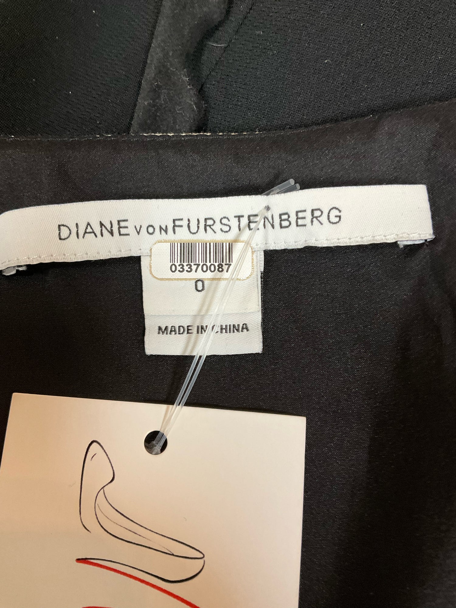 Diane von Furstenberg Tan/black Fit and Flare DVF Animal Print Wool Silk Flare Dress Size 0 - Size 0
