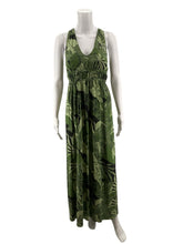Japana Green Maxi Green Tropical Floral Sleeveless V-Neck Maxi Dress XS - Size XS