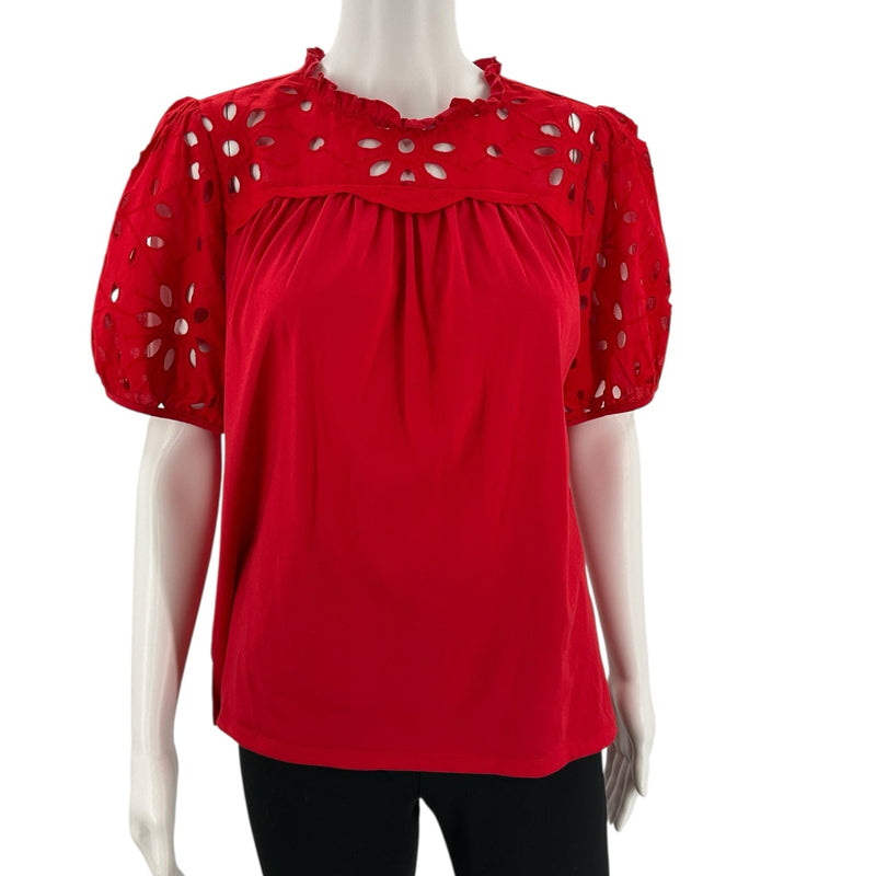 Ann Taylor Red Pre-Owned Ladies Top - Size Small - Margaret’s Fine Consignment