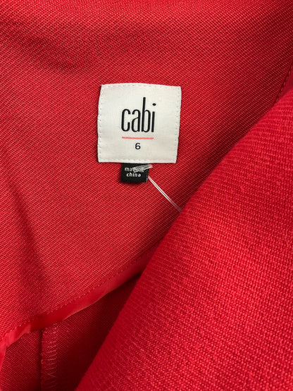 Cabi Red Solid Pre-Owned Ladies Jacket - Size 6