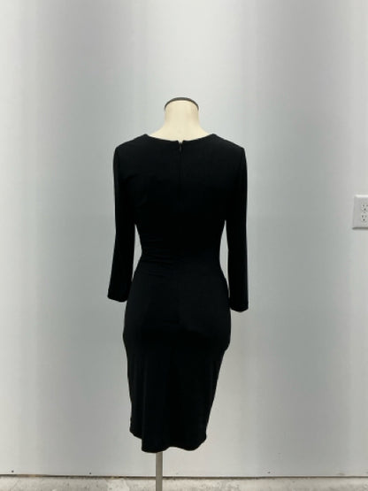 Vince Camuto Side Ruched Sheath Dress Black Size 2 | LBD 3/4 Sleeve - ONLINE ONLY