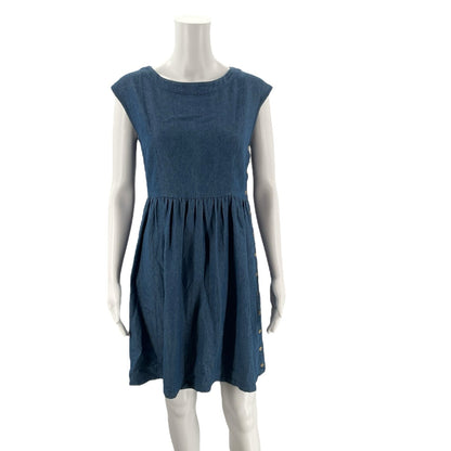 Mod Ref Denim Solid Pre-Owned Ladies Dress - Size Medium - Margaret’s Fine Consignment