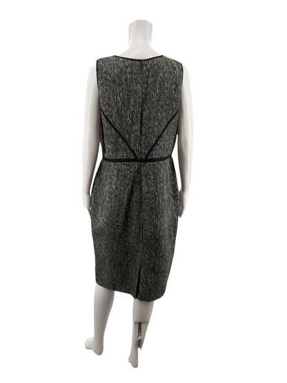 Ann Taylor Black/Gray Solid Pre-Owned Ladies Dress - Size 12