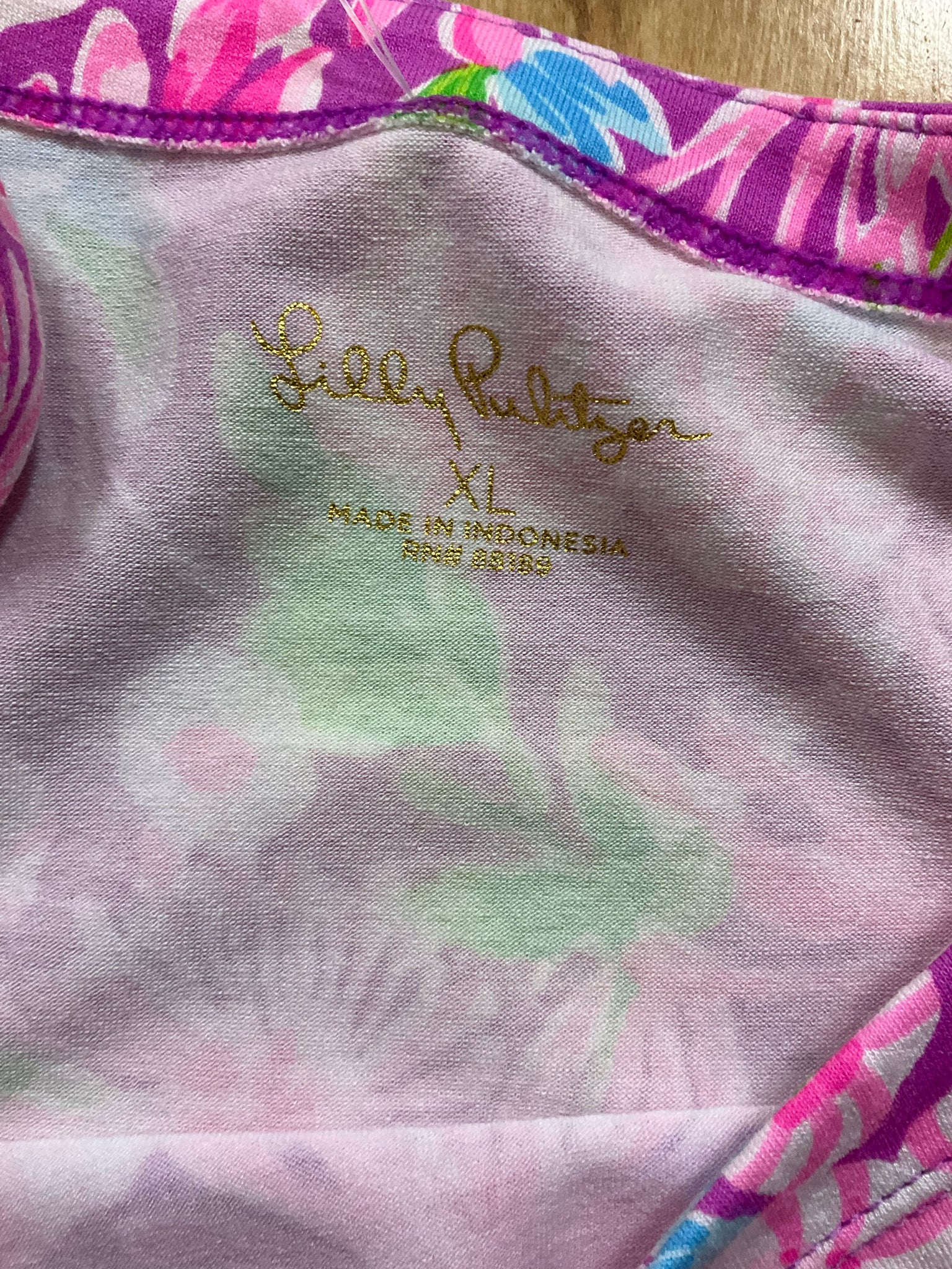 Lilly Pulitzer UPF 50+ Sophie Dress First Impression Floral Size XL