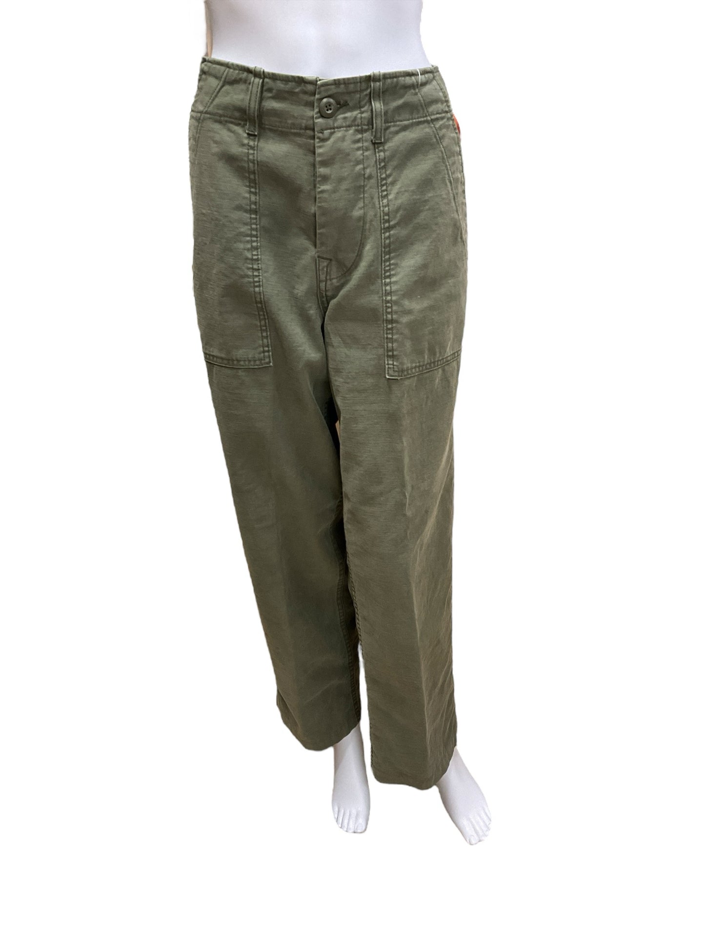 Imogene & Willie Size 6 Olive Solid Pants Upstairs