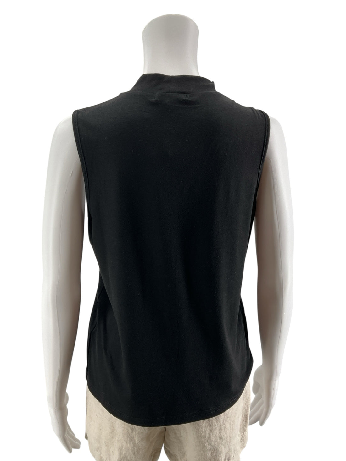 Wiholl Sleeveless Mock Neck Top Black | Size S | New With Tags