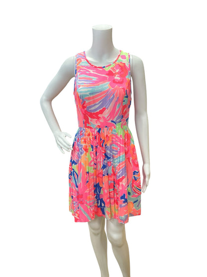 Lily Pulitzer Size 2 Multi Color Floral Pre-Owned Ladies Dress