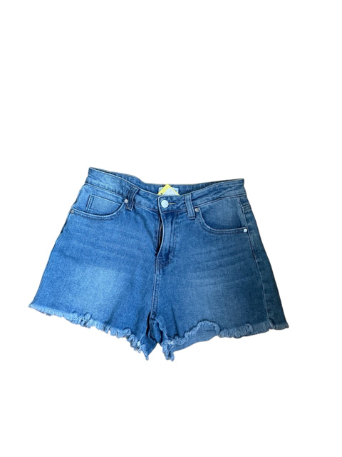 Abound High Rise Raw Hem Cut Off Denim Shorts Blue Size 28