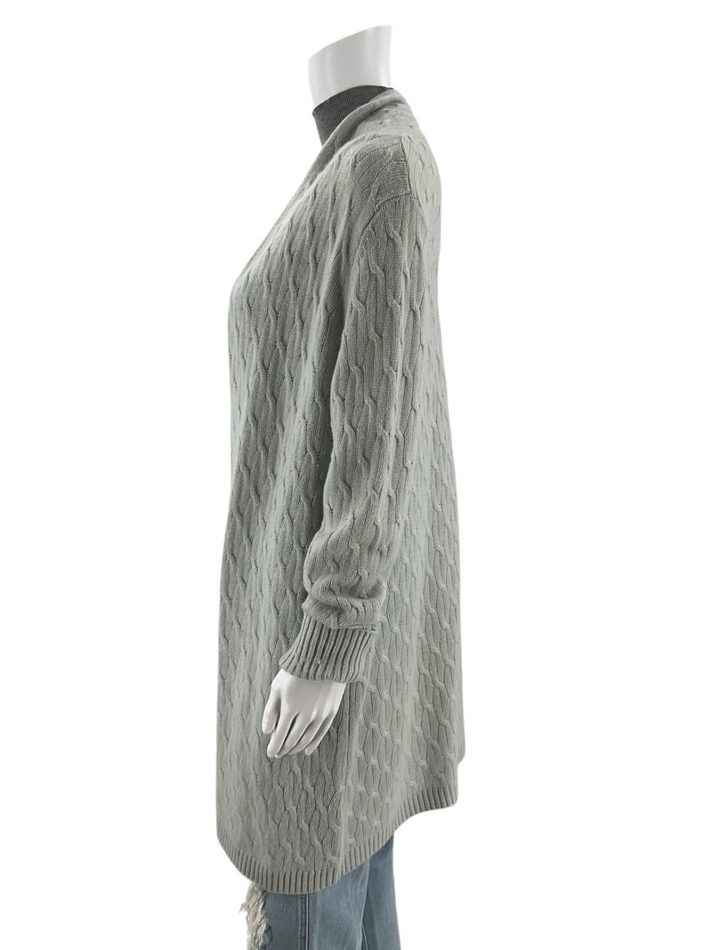 Cortland Park Sky Blue Cable Pre-Owned Ladies Shrug - Size Medium