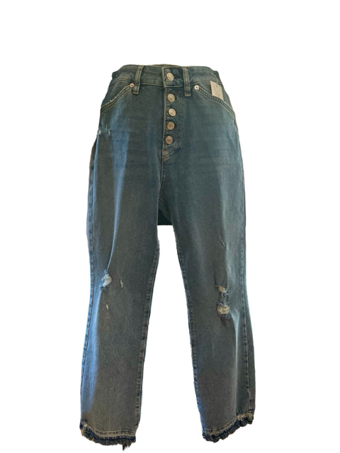 We the Free Blue Distressed Jeans Size 6