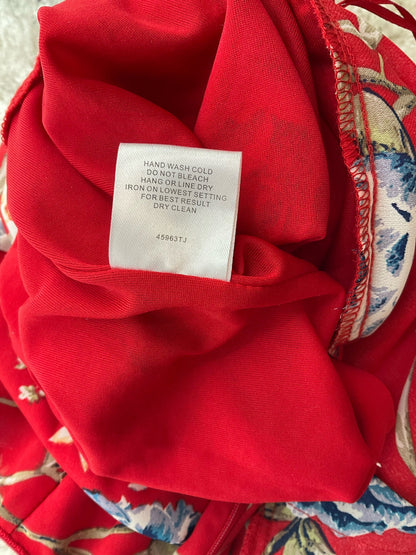 Romeo &amp; Juliet Coral/Multi Floral Pre-Owned Ladies Jumpsuit - Size XS - Margaret’s Fine Consignment