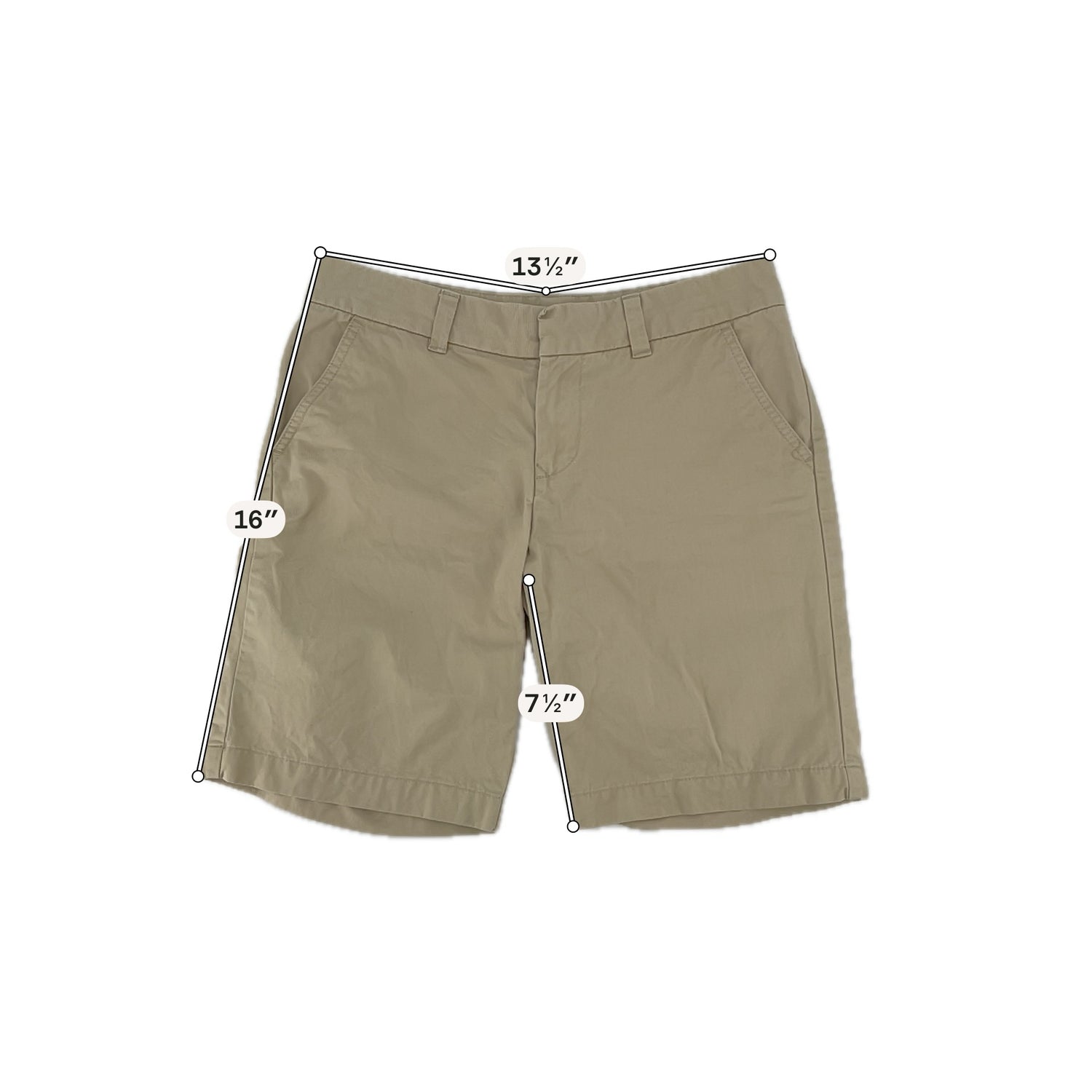 Tommy Hilfiger Khaki Shorts Classic Khaki Chino Bermuda Shorts Size 2 - Size 2